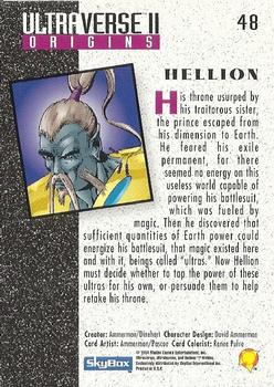 1994 SkyBox Ultraverse II #48 Hellion Back