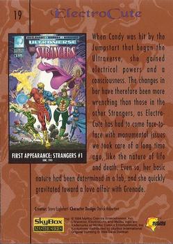 1994 SkyBox Ultraverse Master #19 ElectroCute Back