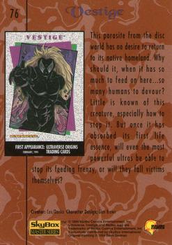 1994 SkyBox Ultraverse Master #76 Vestige Back