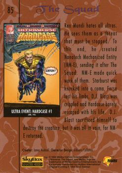 1994 SkyBox Ultraverse Master #85 The Squad Back