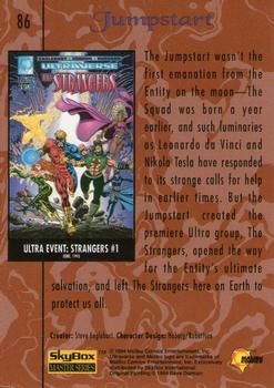 1994 SkyBox Ultraverse Master #86 Jumpstart Back