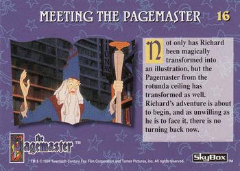 1994 Skybox Pagemaster #16 Meeting the Pagemaster Back