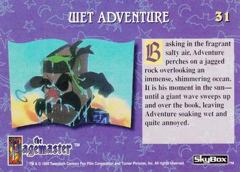 1994 Skybox Pagemaster #31 Wet Adventure Back