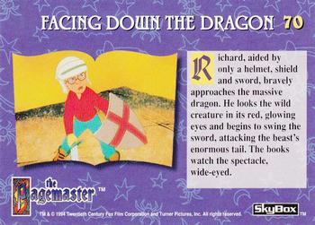 1994 Skybox Pagemaster #70 Facing Down the Dragon Back