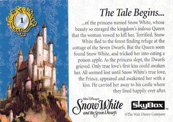1994 SkyBox Snow White and the Seven Dwarfs Series II #1 The Tale Begins ... Back