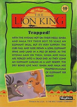 1994 SkyBox The Lion King Series 1 & 2 #19 Trapped! Back