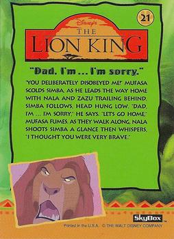 1994 SkyBox The Lion King Series 1 & 2 #21 