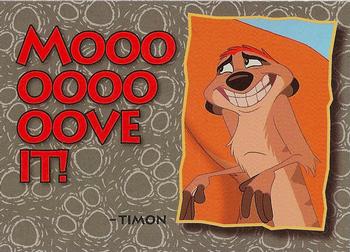 1994 SkyBox The Lion King Series 1 & 2 #87 Mooo Oooo Oove It! Front