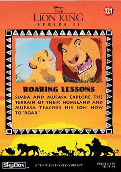 1994 SkyBox The Lion King Series 1 & 2 #121 Roaring Lessons Back