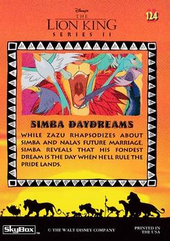 1994 SkyBox The Lion King Series 1 & 2 #124 Simba Daydreams Back