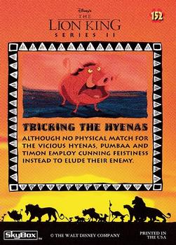 1994 SkyBox The Lion King Series 1 & 2 #152 Tricking the Hyenas Back