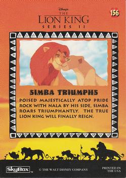 1994 SkyBox The Lion King Series 1 & 2 #156 Simba Triumphs Back