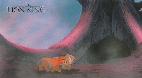 1994 SkyBox The Lion King Widevision #12 Walking toward a gaping eye socket, Simba is Front