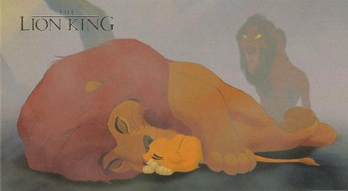 1994 SkyBox The Lion King Widevision #26 Running into the dust-filled gorge, Simba rushes Front