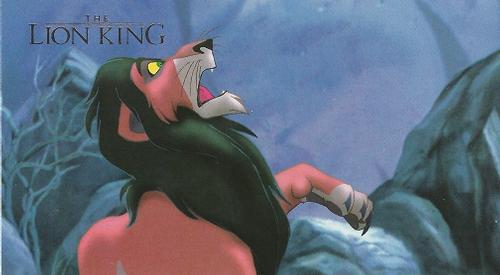 1994 SkyBox The Lion King Widevision #42 The sky grows dark.  Lightning flashes illuminate Front