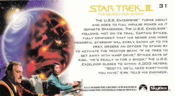 1994 SkyBox Star Trek III The Search for Spock Cinema Collection #31 The Chase is on Back