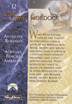 1994 SkyBox Star Trek Master Series #12 Mordock Back