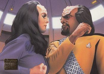 1994 SkyBox Star Trek Master Series #34 Worf and K'Ehleyr Front