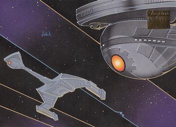 1994 SkyBox Star Trek Master Series #58 Klingon K't'inga Warship Front