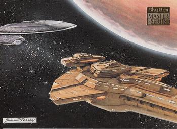 1994 SkyBox Star Trek Master Series #67 Cardassian Galor-Class Warship Front