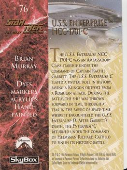 1994 SkyBox Star Trek Master Series #76 U.S.S. Enterprise NCC-1701-C Back
