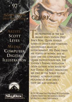 1994 SkyBox Star Trek Master Series #97 Quark Back