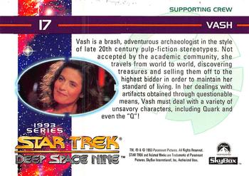 1993 SkyBox Star Trek: Deep Space Nine #17 Vash Back