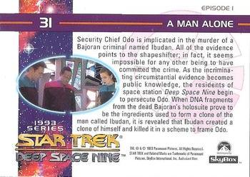 1993 SkyBox Star Trek: Deep Space Nine #31 A Man Alone Back