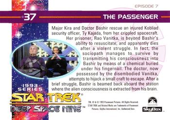 1993 SkyBox Star Trek: Deep Space Nine #37 The Passenger Back