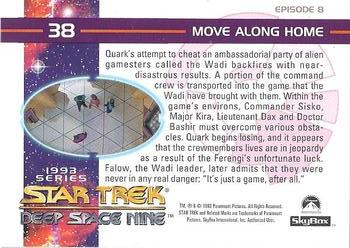 1993 SkyBox Star Trek: Deep Space Nine #38 Move Along Home Back
