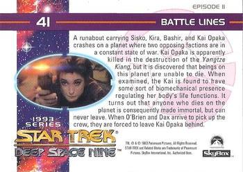 1993 SkyBox Star Trek: Deep Space Nine #41 Battle Lines Back
