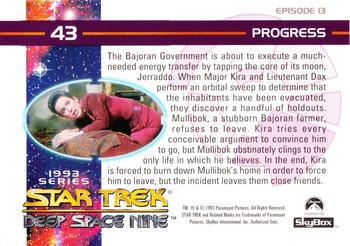 1993 SkyBox Star Trek: Deep Space Nine #43 Progress Back