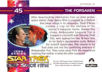 1993 SkyBox Star Trek: Deep Space Nine #45 The Foresaken Back