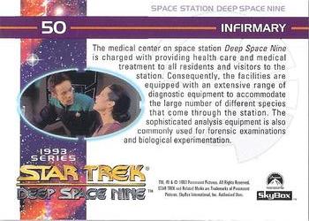 1993 SkyBox Star Trek: Deep Space Nine #50 Infirmary Back
