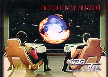 1994 SkyBox Star Trek: The Next Generation Season 1 #10 Encounter at Farpoint Part 1 Front