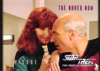 1994 SkyBox Star Trek: The Next Generation Season 1 #18 The Naked Now Front