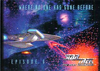 1994 SkyBox Star Trek: The Next Generation Season 1 #26 Where No One Has Gone Before Front