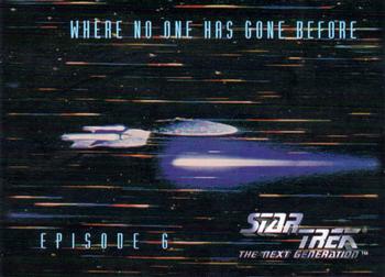 1994 SkyBox Star Trek: The Next Generation Season 1 #27 Where No One Has Gone Before Front