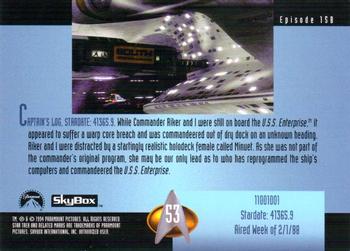 1994 SkyBox Star Trek: The Next Generation Season 1 #53 11001001 Back