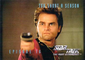 1994 SkyBox Star Trek: The Next Generation Season 1 #57 Too Short a Season Front