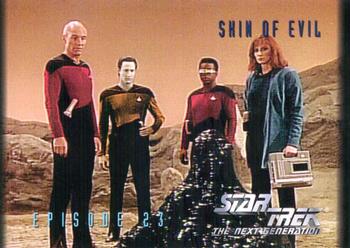 1994 SkyBox Star Trek: The Next Generation Season 1 #76 Skin of Evil Front