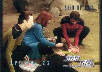 1994 SkyBox Star Trek: The Next Generation Season 1 #77 Skin of Evil Front