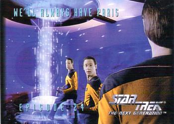 1994 SkyBox Star Trek: The Next Generation Season 1 #81 We'll Always Have Paris Front