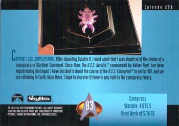 1994 SkyBox Star Trek: The Next Generation Season 1 #83 Conspiracy Back