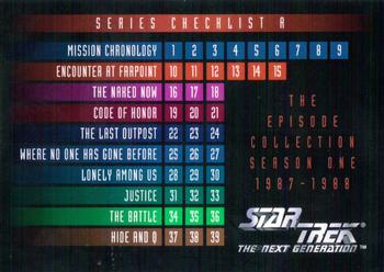 1994 SkyBox Star Trek: The Next Generation Season 1 #88 Series Checklist A Front