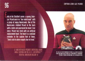 1994 SkyBox Star Trek: The Next Generation Season 1 #96 Captain Jean-Luc Picard Back