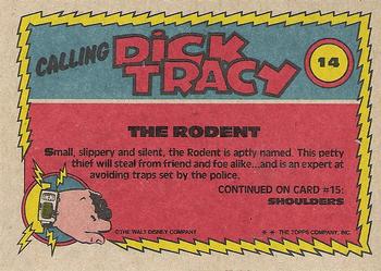 1990 Topps Dick Tracy Movie #14 The Rodent Back