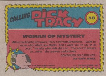 1990 Topps Dick Tracy Movie #38 Woman of Mystery Back