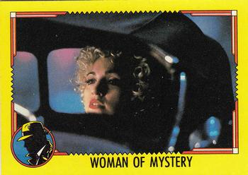 1990 Topps Dick Tracy Movie #38 Woman of Mystery Front