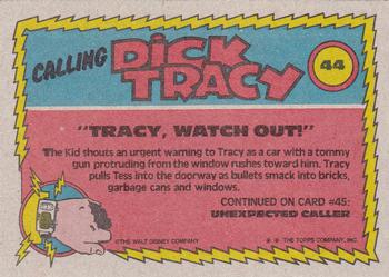 1990 Topps Dick Tracy Movie #44 Tracy, Watch Out! Back